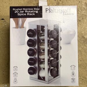 Pfaltzgraff Stainless Steel Rotating Spice Rack